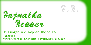hajnalka nepper business card